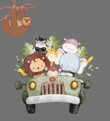 tour with all the animals