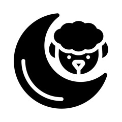 sheep glyph icon