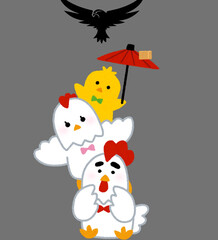 an eagle that will prey on chicks