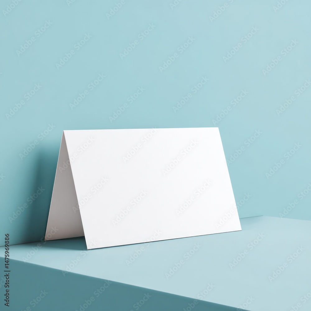 Aufkleber blank postcard mockup with space available for adding your event branding and design details.