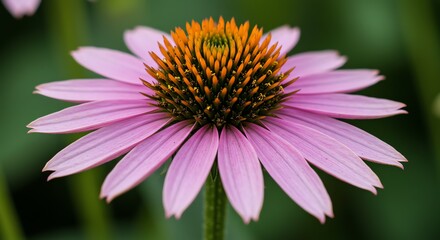 Obraz premium Echinacea Flower Close Up with Pink Petals