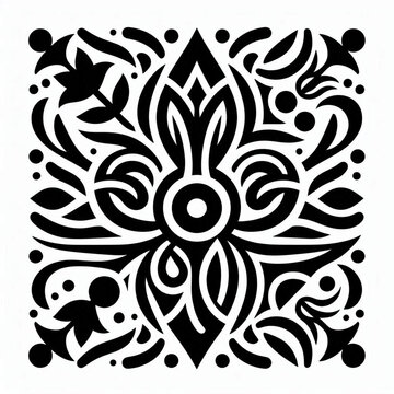 image, vector, design, illustration, set of black and white patterns, abstract ornament, abstract vector background.
