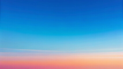 Fototapeta premium Colorful Sunset with Blue Sky Gradient Background
