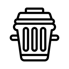 trash can line icon