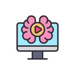 Interactive Learning Through Brain Stimulation Displayed On Digital Screen