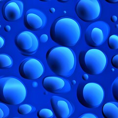 Abstract Blue Liquid Bubbles Background