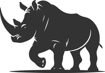 Rhino vector silhouette