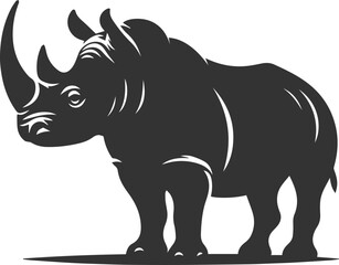 Rhino vector silhouette