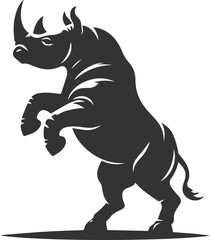 Rhino vector silhouette