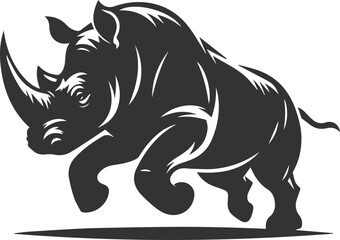 Rhino vector silhouette