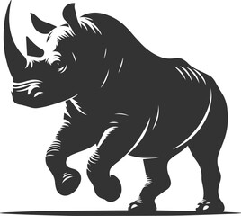 Rhino vector silhouette