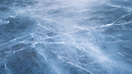 Fototapeta premium Closeup ice surface cracks or scratched texture background, cold frozen and freeze concepts