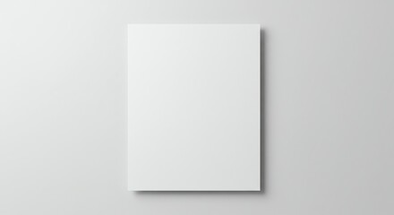 Naklejka premium White Paper on Wall Mockup