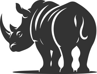 Rhino vector silhouette