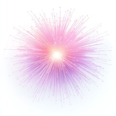 Obraz premium Radiant Burst of Pink Light