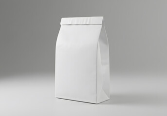 Blank white paper bag mockup