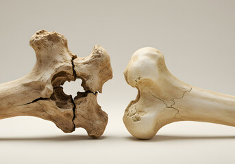 Fototapeta premium Broken bones medical illustration