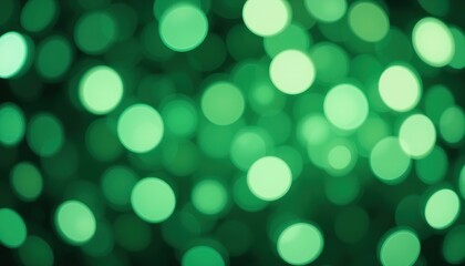 Obraz premium Emerald Green Bokeh: Dreamy, Out-of-Focus Spheres of Light and S