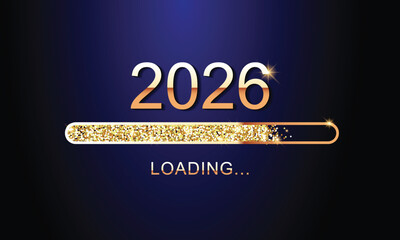 2026 Happy New Year Background Design. Greeting Card, Banner, Poster. Vector Illustration.