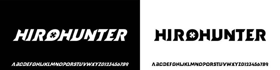 Sans Serif Alphabet, Modern Bold Font, Abstract Uppercase Typography, Alphabet fonts for logo, background, digital, movie, brand design, vector illustration