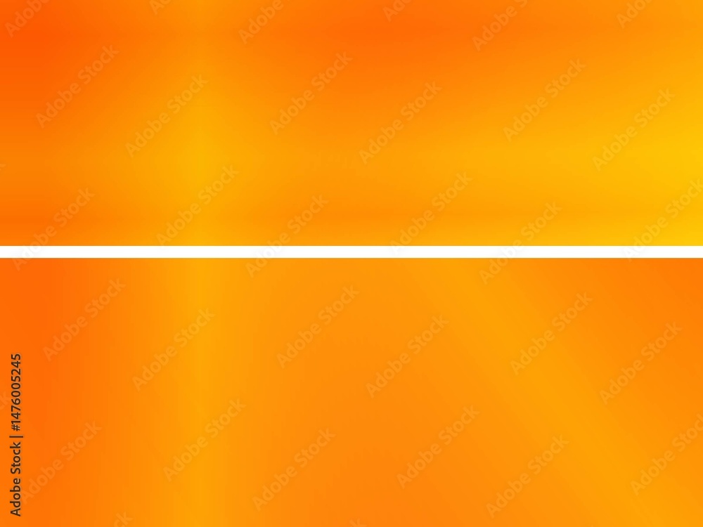 Poster abstract warm orange gradient, smooth, creating a consistent backdrop, with a white dividing line, f
