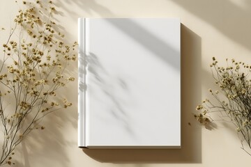 White Book Cover Mockup