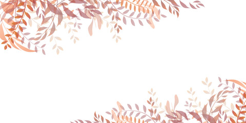 紅葉　シダ　秋　背景	