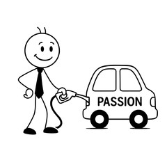 Fueling passion — symbol of motivation and drive