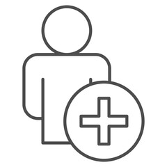 Patient  Icon Element For Design