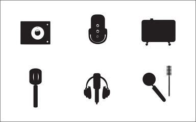 set of audio icons