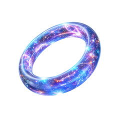 Luminous Energy Ring Abstract Cosmic Torus