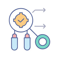 Obraz premium Task execution process illustration showing workflow steps and dependencies