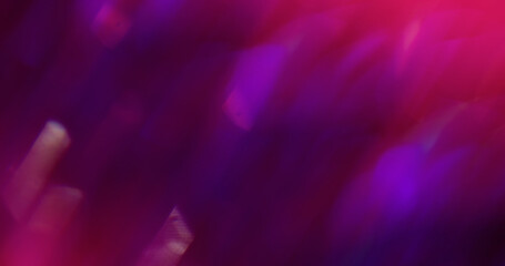 Glow beam. Defocused light abstraction. Multicolor dazzle sparkle purple pink particles lens flare...