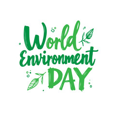Celebrating global environmental awareness: a stylized world environment day design