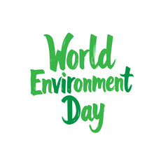 World Environment Day: Green Typography for Ecological Awareness Campaign