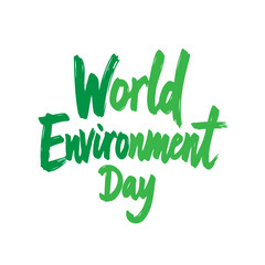 Green Text Celebrating World Environment Day to Inspire Ecological Action