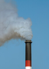 Smoking industrial chimney