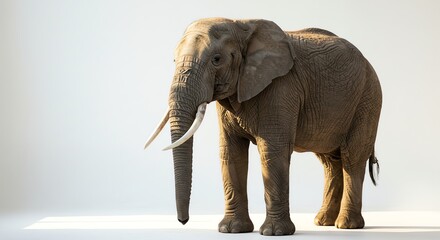 Obraz premium Elephant Standing in Studio