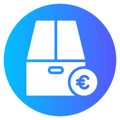 euro gradient icon