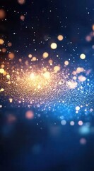 Fototapeta premium Sparkling Glitter Background Shimmering Lights Festive Texture