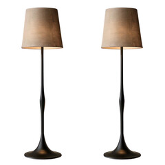 Obraz premium Modern Lamps side view full length isolate on white background,