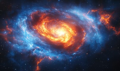 A swirling galaxy of vibrant cosmic energy.