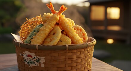 Tempura in Basket