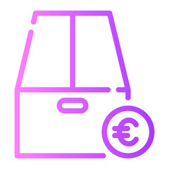 euro gradient icon