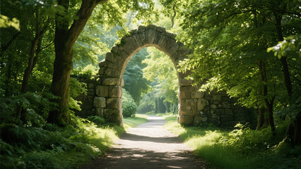 Path Through the Past: An Ancient Archway in Nature
