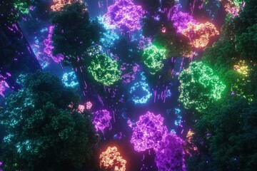 Naklejka premium Abstract colorful shapes background