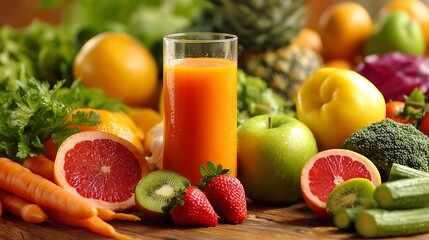 Body healthy diet detox fruit vegetable alkaline diet