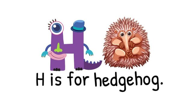 Alphabet Animation: H is for Hedgehog