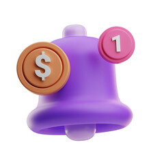 3D Illustration of Knocking Baby Bell Toy