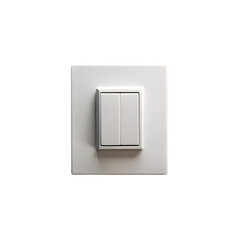 Double Light Switch: Modern White Electrical Switch Plate